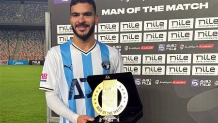 حامد حمدان رجل مباراة بيراميدز والبنك الأهلي