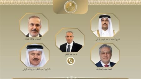 وزير الخارجية يبحث مع نظرائه في تركيا وباكستان وقطر والبحرين جهود خفض التصعيد