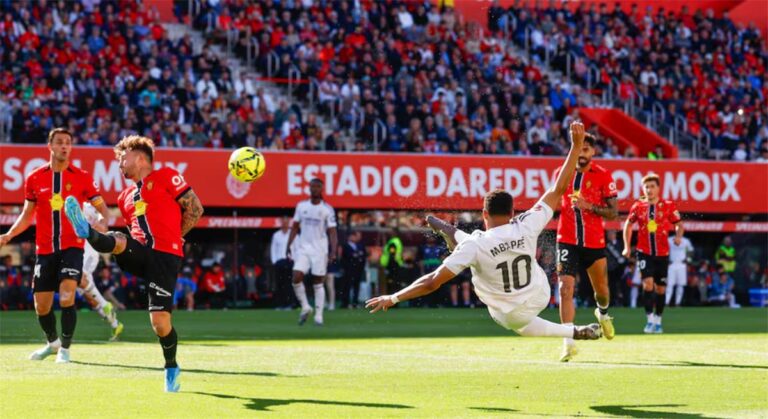 فيديو | في الوقت القاتل.. ميليتاو يسجل هدف ريال مدريد الأول وموريكي يتقدم بالثاني لـ مايوركا