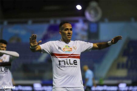 فيديو | ناصر منسي يٌسجل هدف الزمالك الثاني أمام المصري