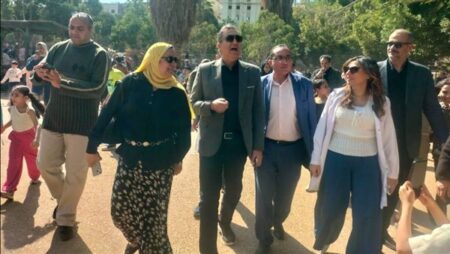 رئيس الخدمات البيطرية يتفقد حديقة حيوان الشرقية خلال احتفالات شم النسيم