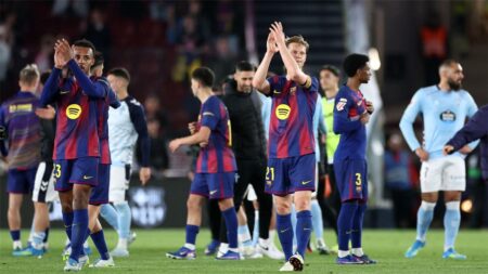 لاعب برشلونة يسخر من رابطة الليجا بسبب إلغاء هدف أمام سيلتا فيجو