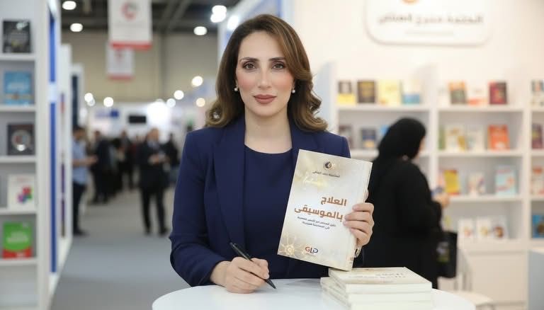 غادة عبدالرحيم تهنئ رحاب الجبالي بإصدار كتاب «العلاج بالموسيقى» 1 غادة عبدالرحيم تهنئ رحاب الجبالي بإصدار كتاب «العلاج بالموسيقى»
