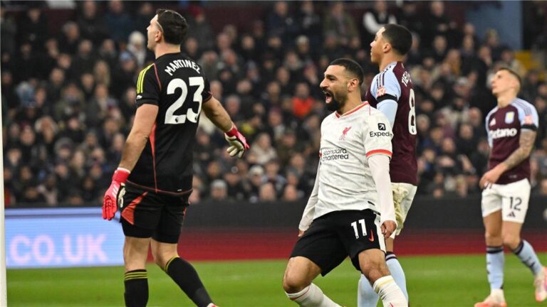 موعد مباراة ليفربول وأستون فيلا في الدوري الإنجليزي