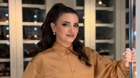 "سحر اللون الأزرق".. معلومات وصور عن إطلالة ريهام عبد الغفور