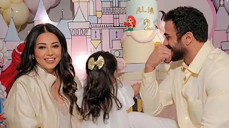 بالصور.. رحمة رياض تحتفل بعيد ميلاد ابنتها في لبنان