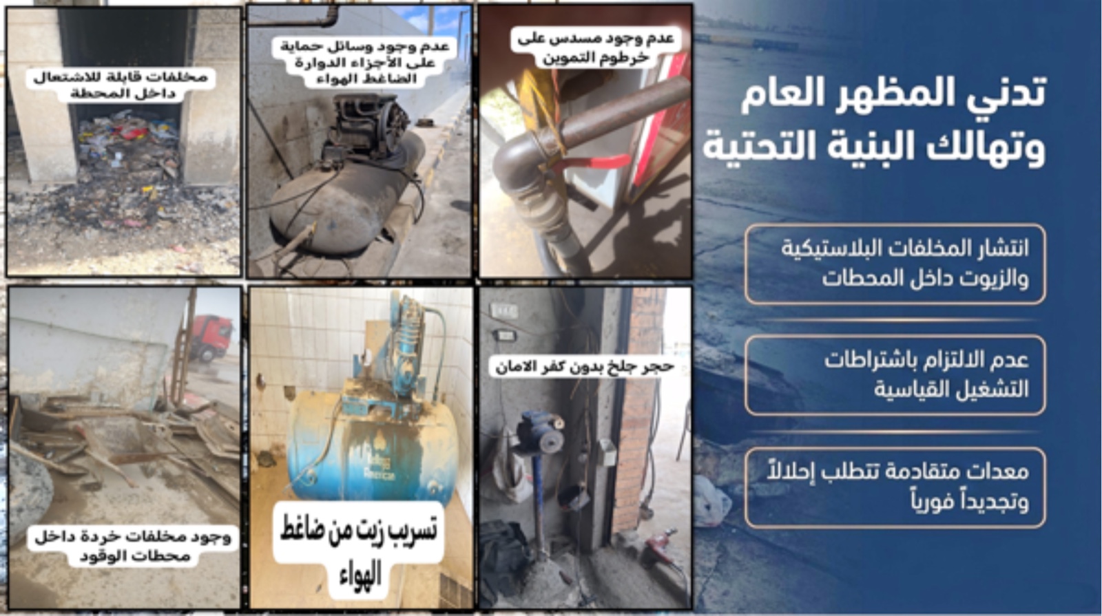 حملات مفاجئة على 120 محطة وقود خلال أبريل