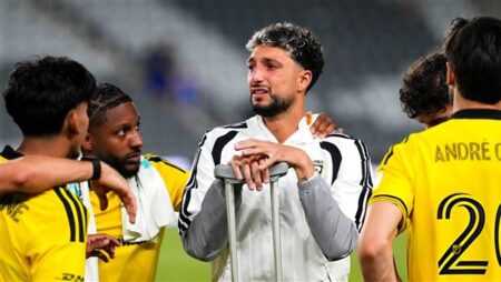 وسام أبو علي بعد اصابته بقطع في الرباط الصليبي: الحمد لله