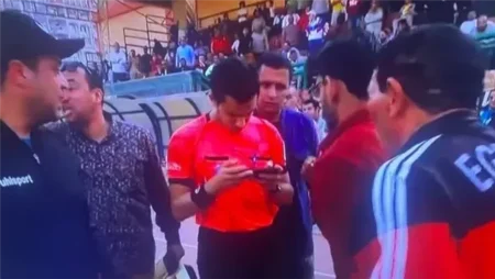 ايقاف طاقم تحكيم لقاء طنطا والمصرية للاتصالات