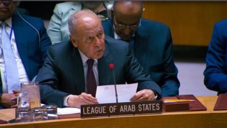أبو الغيط أمام مجلس الأمن: تعزيز التعاون مع جامعة الدول العربية ضرورة استراتيجية لمواجهة التحديات الإقليمية والدولية