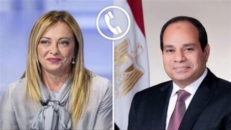 رسائل السيسي لـ رئيسة وزراء إيطاليا: أهمية صون السلم والاستقرار الإقليميين..دعم مصر الكامل لأمن واستقرار الدول العربية ورفضها القاطع وادانتها لأي انتهاك لسيادتها