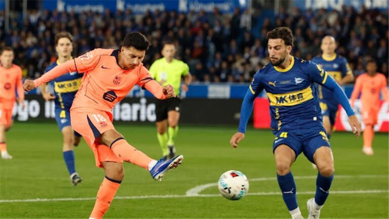 رجل مباراة برشلونة وألافيس في الدوري الإسباني