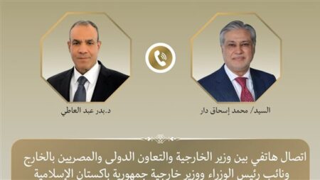 وزير الخارجية يبحث هاتفيًا مع نظيره الباكستاني سبل تعزيز العلاقات الثنائية وخفض التصعيد الإقليمي