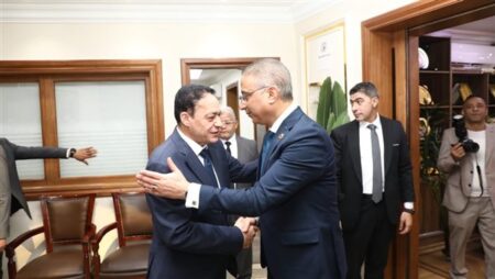 الأنصاري يستقبل مساعد وزير الداخلية لقطاع أمن الجيزة للتهنئة بعيد الأضحى المبارك