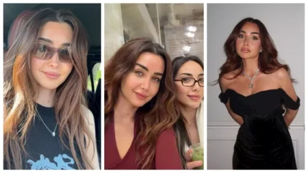 15 صورة.. هنا الزاهد مع أحمد حاتم والأصدقاء في ديزني لاند
