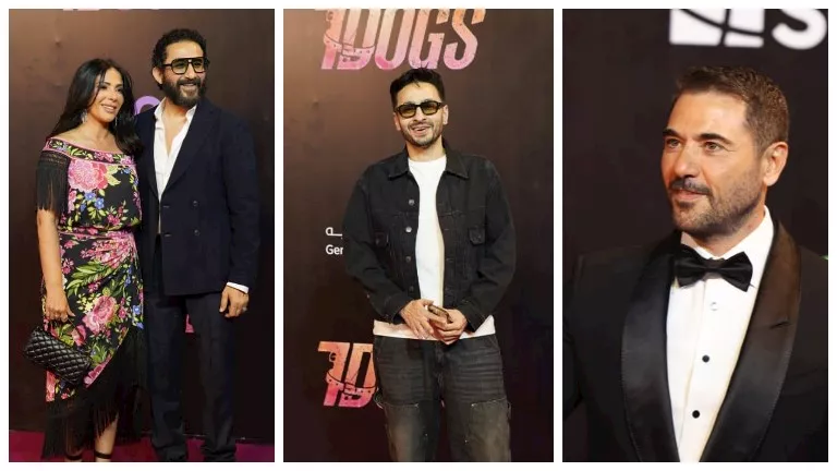 أحمد عز وحلمي ومنى زكي.. نجوم الفن يتألقون في العرض الخاص لفيلم "7 Dogs" أحمد عز وحلمي ومنى زكي.. نجوم الفن يتألقون في العرض الخاص لفيلم "7 Dogs"