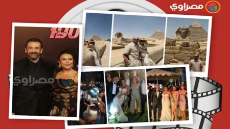حدث بالفن| حفل زفاف نجل الفنان إدوارد وأمينة خليل تحتفل بزفاف شقيقتها وتركي آل الشيخ وسط الأهرامات حدث بالفن| حفل زفاف نجل الفنان إدوارد وأمينة خليل تحتفل بزفاف شقيقتها وتركي آل الشيخ وسط الأهرامات