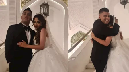 بعد القبض عليه بسبب فيديو الصباحية .. 20 صورة لـ كروان مشاكل وعروسته حفيدة شعبولا بعد القبض عليه بسبب فيديو الصباحية .. 20 صورة لـ كروان مشاكل وعروسته حفيدة شعبولا