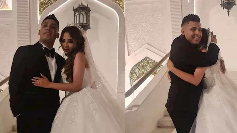 بعد القبض عليه بسبب فيديو الصباحية .. 20 صورة لـ كروان مشاكل وعروسته حفيدة شعبولا بعد القبض عليه بسبب فيديو الصباحية .. 20 صورة لـ كروان مشاكل وعروسته حفيدة شعبولا