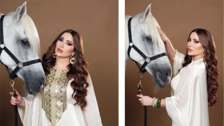 "جلسة تصوير مع الحصان".. نسرين طافش تتألق في أحدث ظهور والجمهور يعلق "جلسة تصوير مع الحصان".. نسرين طافش تتألق في أحدث ظهور والجمهور يعلق