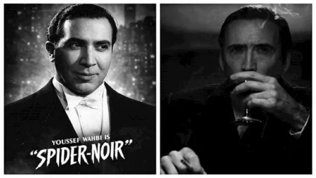 بالصور..يوسف وهبي يتصدر التريند بسبب نيكولاس كيدج و"Spider-Noir"