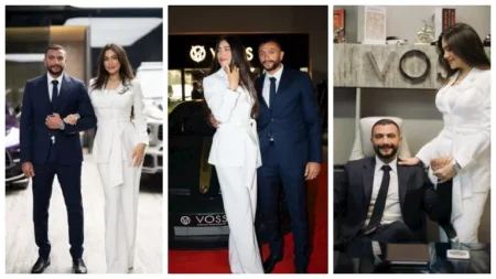 مع زوجها وأولادها.. أحدث ظهور لـ هاجر أحمد والجمهور يغازلها (صور)
