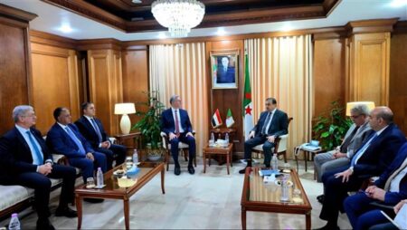 بدوي وعرقاب يبحثان تعزيز الشراكة الاستراتيجية بين مصر والجزائر في البترول والغاز بدوي وعرقاب يبحثان تعزيز الشراكة الاستراتيجية بين مصر والجزائر في البترول والغاز
