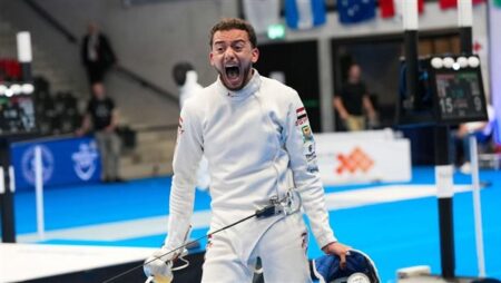 محمد السيد يفوز بذهبية كأس العالم لسيف المبارزة بسويسرا محمد السيد يفوز بذهبية كأس العالم لسيف المبارزة بسويسرا