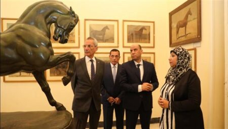 وزير الزراعة يستقبل وزيري العمل والمجالس النيابية ومحافظ الجيزة في جولة تفقدية للمتحف الزراعي