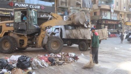 محافظة الجيزة ترفع ٢١٠٠٠ طن قمامة ومخلفات بالأحياء والمراكز والمدن