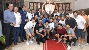 محافظ بورسعيد يكرم مجلس المصري واللاعبين بعد الفوز بكأس عاصمة مصر