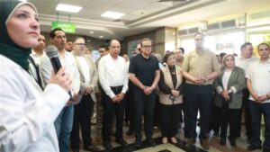 وزير الصحة يتفقد مشروع مستشفى أبو قرقاص المركزي ودير مواس التخصصي بالمنيا