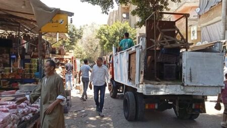نقل الباعة الجائلين من شارع جمال بعد الناصر إلى سوق حضاري جديد بالجيزة