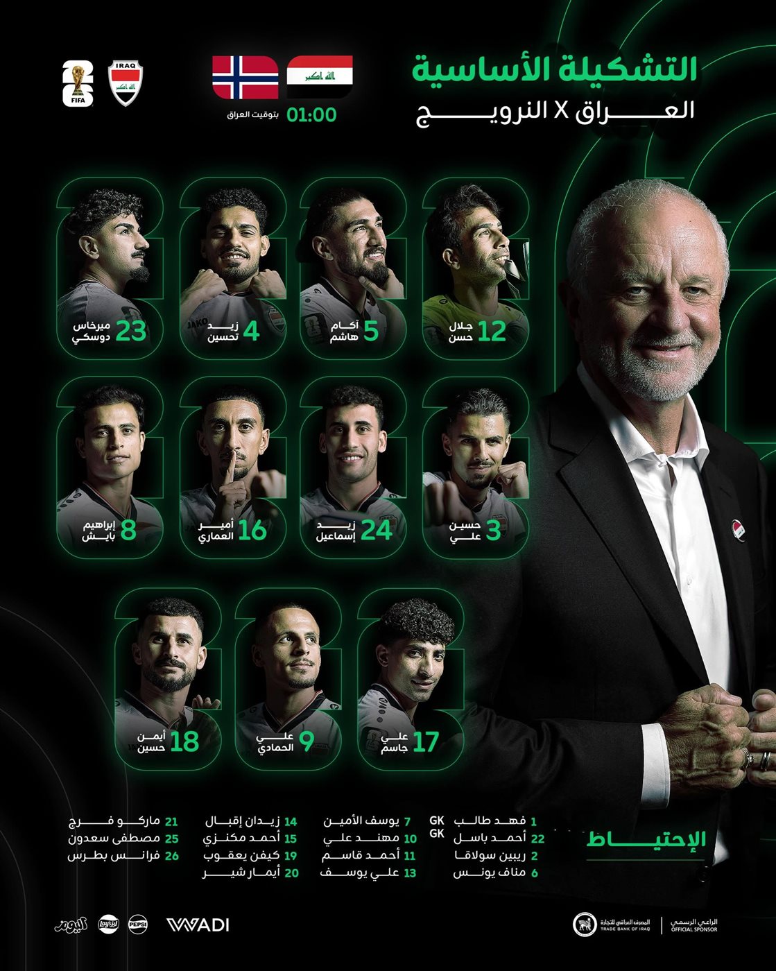 ملخص مباراة النرويج والعراق المثيرة في كأس العالم 2026 (فيديو)