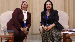غادة عبد الرحيم تشيد بمنظمي الملتقى العربي للصحة النفسية وتثمن جهودهم العلمية