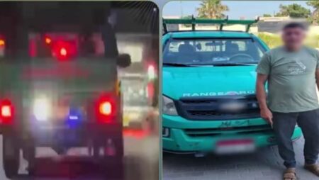 تفاصيل ضبط قائد سيارة ربع نقل بالغربية لتعريض قائدي المركبات للخطر بكشاف عالي الإضاءة