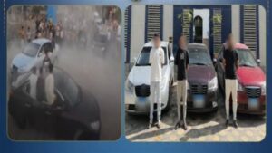 تفاصيل ضبط 3 سيارات ملاكي بعد استعراضات خطرة بموكب زفاف في البحيرة