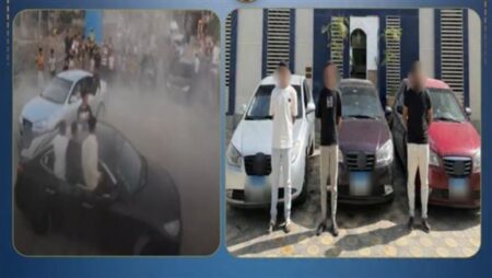 تفاصيل ضبط 3 سيارات ملاكي بعد استعراضات خطرة بموكب زفاف في البحيرة