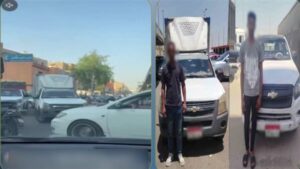 الداخلية تضبط قائدي سيارتي ربع نقل بعد السير عكس الاتجاه وتعطيل الحركة المرورية بالقاهرة