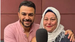 بعد استغاثتها.. ناني سعد الدين بصحبة كريم الحسيني في كواليس مسلسلهما الجديد