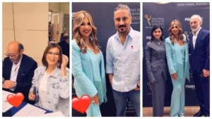 فيديو| بحضور نجوم الفن.. بوسي شلبي في احتفالية إيمي بـ أبوظبي