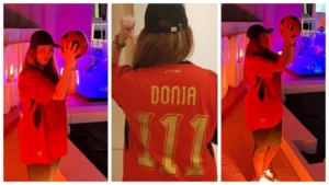 ظهور لافت.. دنيا عبدالعزيز تساند منتخب مصر في مونديال 2026