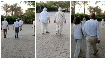الصور الأولى من عزاء الفنان الراحل محمد مرزبان.. الحضور بالملابس البيضاء