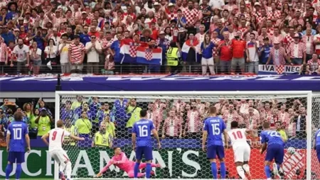 كأس العالم 2026.. هاري كين يتقدم لإنجلترا أمام كرواتيا من ركلة جزاء كأس العالم 2026.. هاري كين يتقدم لإنجلترا أمام كرواتيا من ركلة جزاء