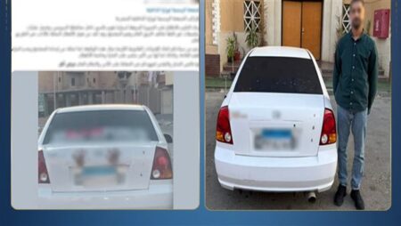 الداخلية تضبط قائد سيارة وضع ملصقات خادشة للحياء بالسويس الداخلية تضبط قائد سيارة وضع ملصقات خادشة للحياء بالسويس