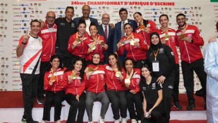 وزير الشباب يهنئ أبطال السلاح بعد تصدر مصر جدول ميداليات بطولة أفريقيا