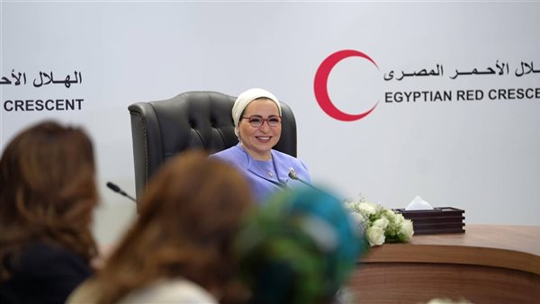 السيدة انتصار السيسي تشهد لحظة وصول المساعدات المصرية لغزة إلى مليون طن السيدة انتصار السيسي تشهد لحظة وصول المساعدات المصرية لغزة إلى مليون طن