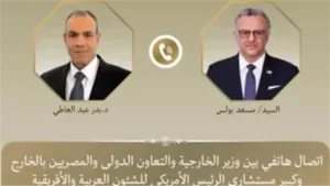 وزير الخارجية يبحث مع كبير مستشاري الرئيس الأمريكي التطورات فى ليبيا