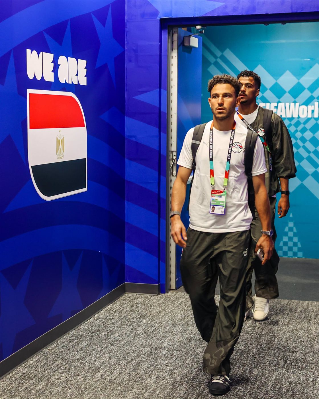 شاهد، وصول منتخب مصر إلى ملعب دالاس لمواجهة أستراليا (صور)