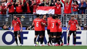 بعلم مصر، استقبال بعثة منتخب الفراعنة فور وصولها أرض الوطن